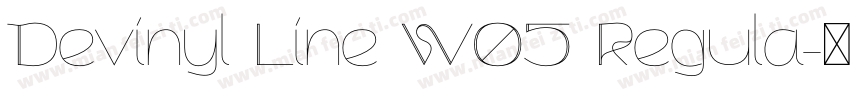 Devinyl Line W05 Regula字体转换